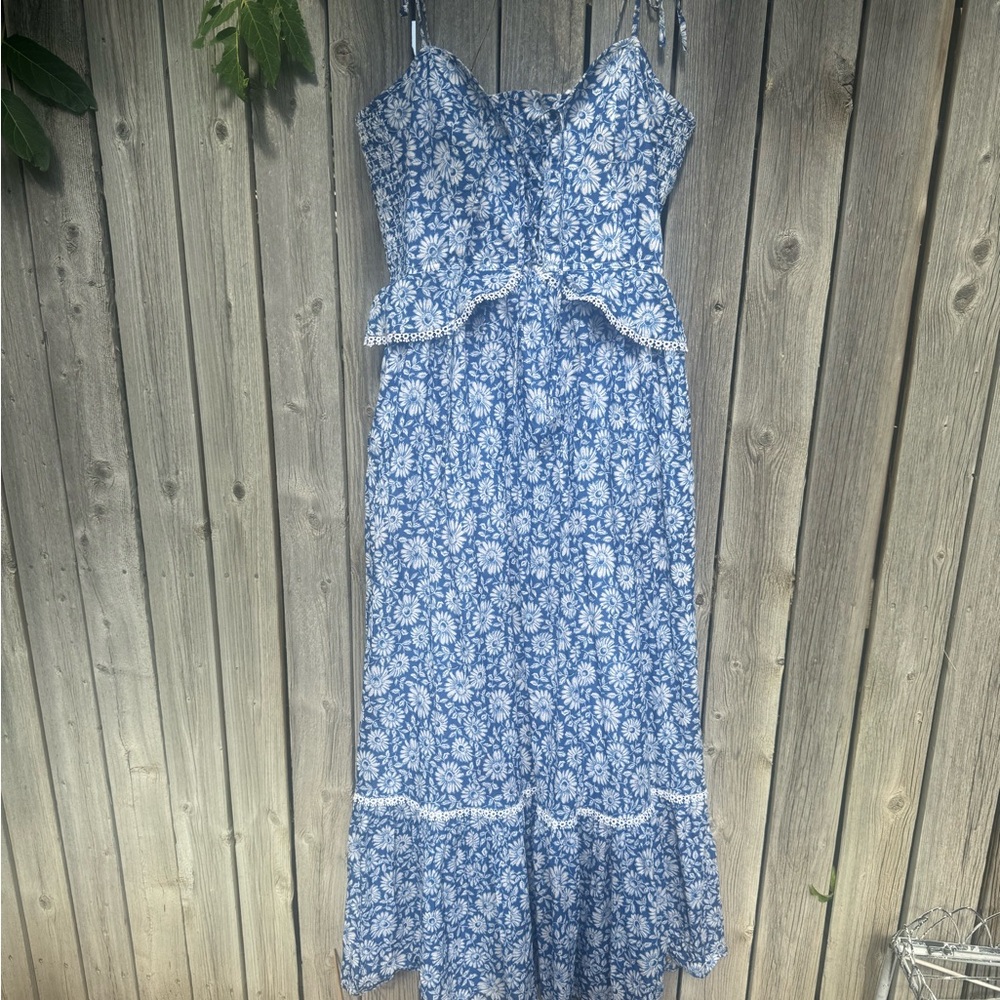Christy Dawn Leonor Dress in Aster Fields Lapis